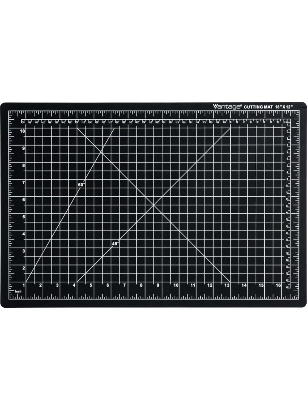 Premium Double-Sided Self-Healing Cutting Mat 12"x18" with 1/2" Grid for Crafts
